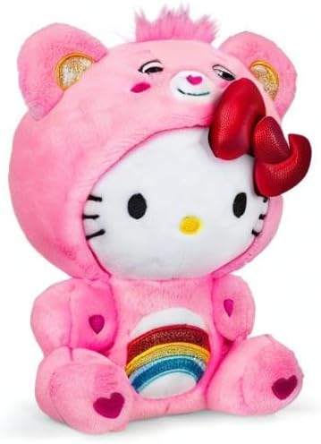 Hello Kitty Dressed As Cheer Bear 8" Fun-Size Plush - Soft, Huggable Bestie! – Good for Girls and Boys, Employees, Collectors, Ages 4+