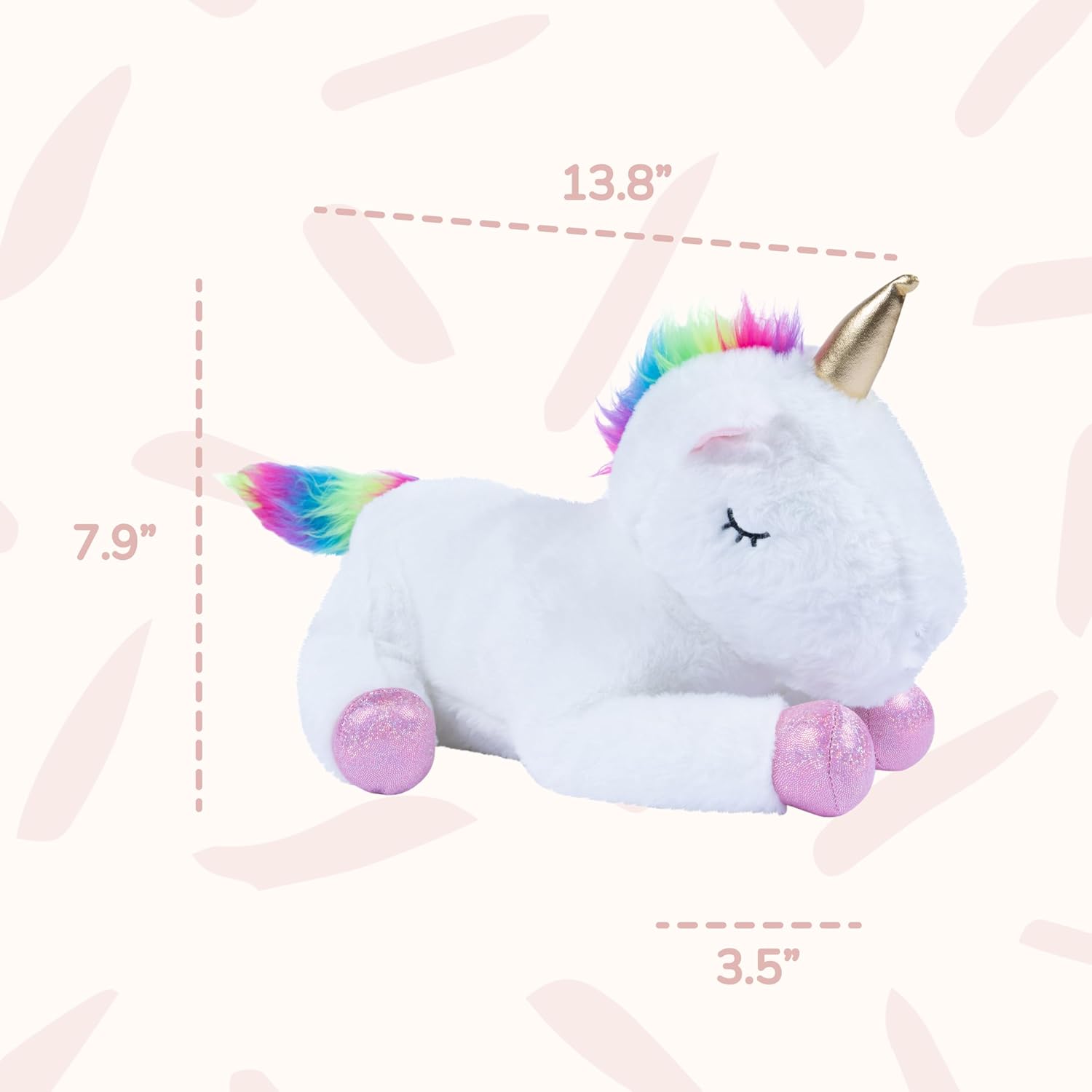 Unicorn Cat Plushie - Mommy Cat Unicorn with 4 Baby Kittens - Magical Pillow Plushies for Girls Ages 3-8 - Big Stuffed Animals - Ideal Gift for Girls 5 x 10 x 8 inches
