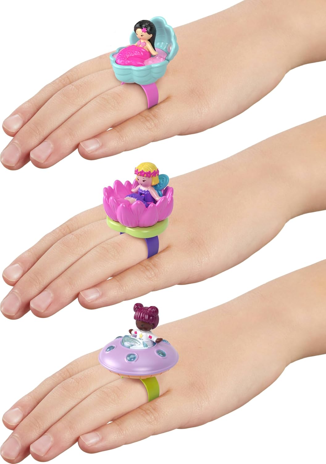 Collector Dolls & Compact Playset, Heritage Ring Box 3 Pack, Keepsake Collection Jewelry Case