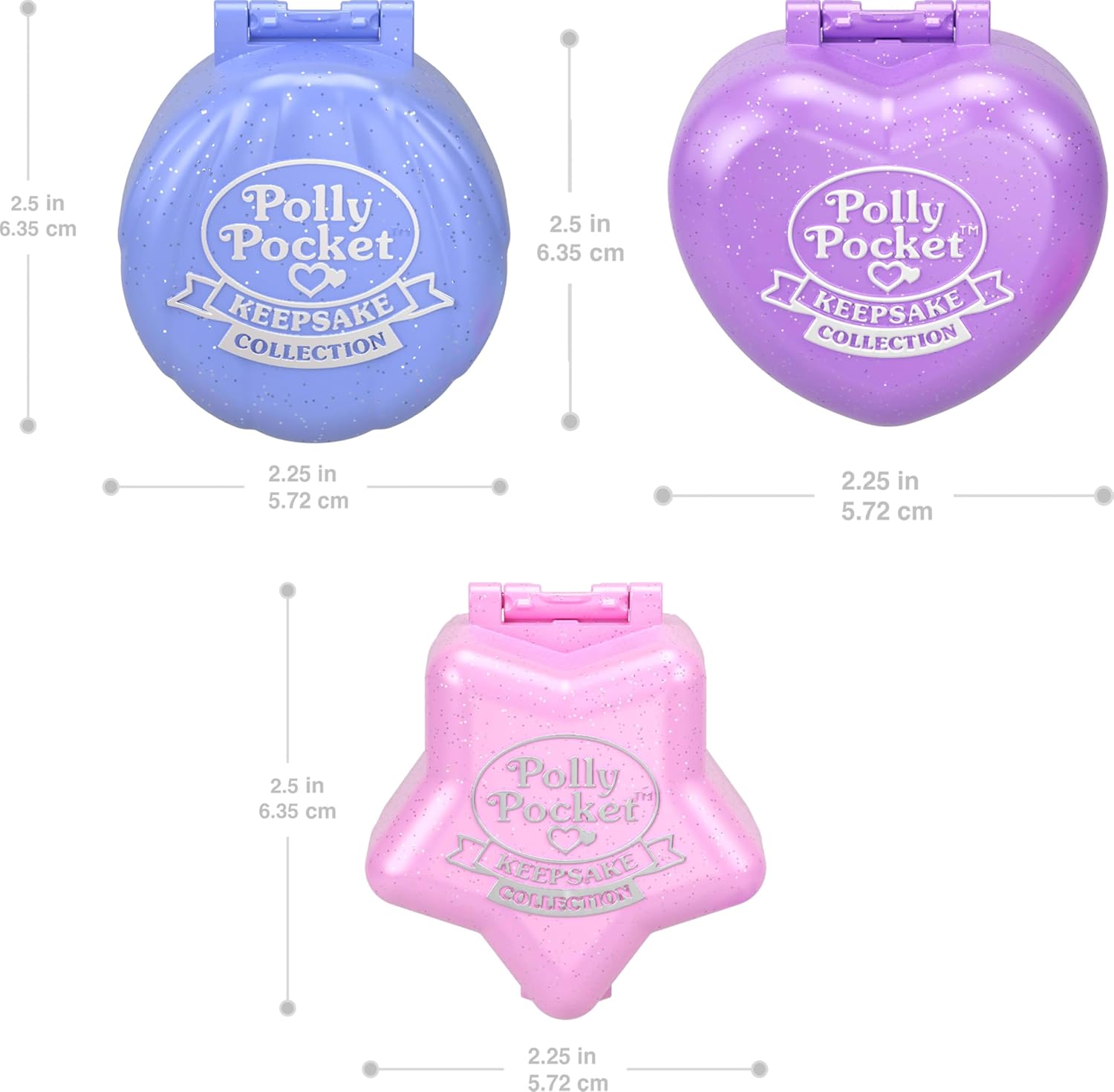 Collector Dolls & Compact Playset, Heritage Ring Box 3 Pack, Keepsake Collection Jewelry Case