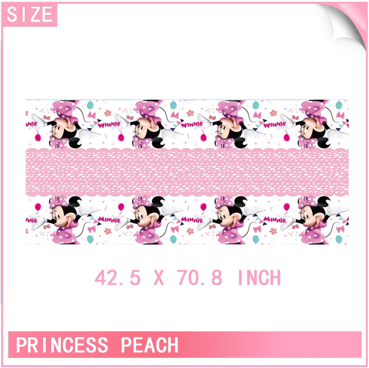 Birthday Party Decortaions Supplies for Pink Minnie Mouse Set,Minnie Party Plate and Napkins,Table Cover - Cups and More Serves 20 Guests for Minnie Theme Birthday Party Supplies