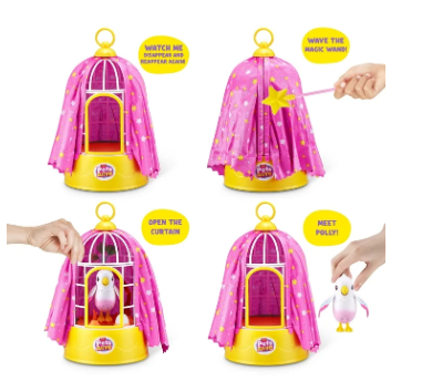 Pets Alive Polly the Magic Bird Electronic Robotic Toy for Girls by ZURU Interactive Talking Parrot with Sounds, Repeats What You Say, Fun Pet Toy Gift - Image 2