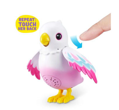 Pets Alive Polly the Magic Bird Electronic Robotic Toy for Girls by ZURU Interactive Talking Parrot with Sounds, Repeats What You Say, Fun Pet Toy Gift - Image 4