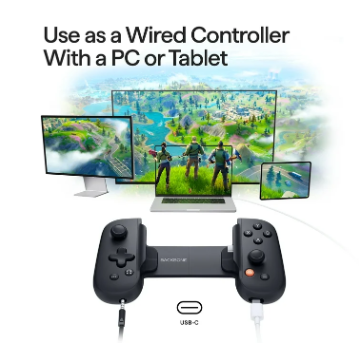 Backbone One (USB-C) Mobile Gaming Controller Compatible with Android and iPhone 15/16 Series, Plug and Play Gamepad for Cloud, Console, and Mobile Gaming Black - Image 3