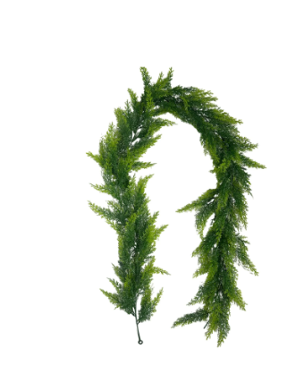 FEOLGEHLY 6FT Artificial Christmas Garland Pine Greenery Norfolk Garland for Mantel, Fireplace, Table & Holiday Décor Indoor Outdoor - Image 2