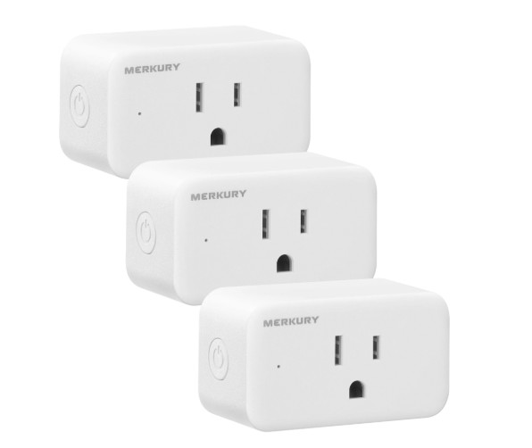 Smart WiFi Plug Smart Outlet Compatible with Alexa & Google Assistant, Voice Control, Energy Monitoring, White 3Pack - Image 3
