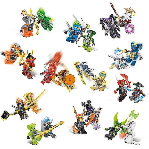 Set of 24 Ninja Mini Figures Building Blocks Toys for Kids Action Figures Playset, Compatible with Major Bricks - Image 2