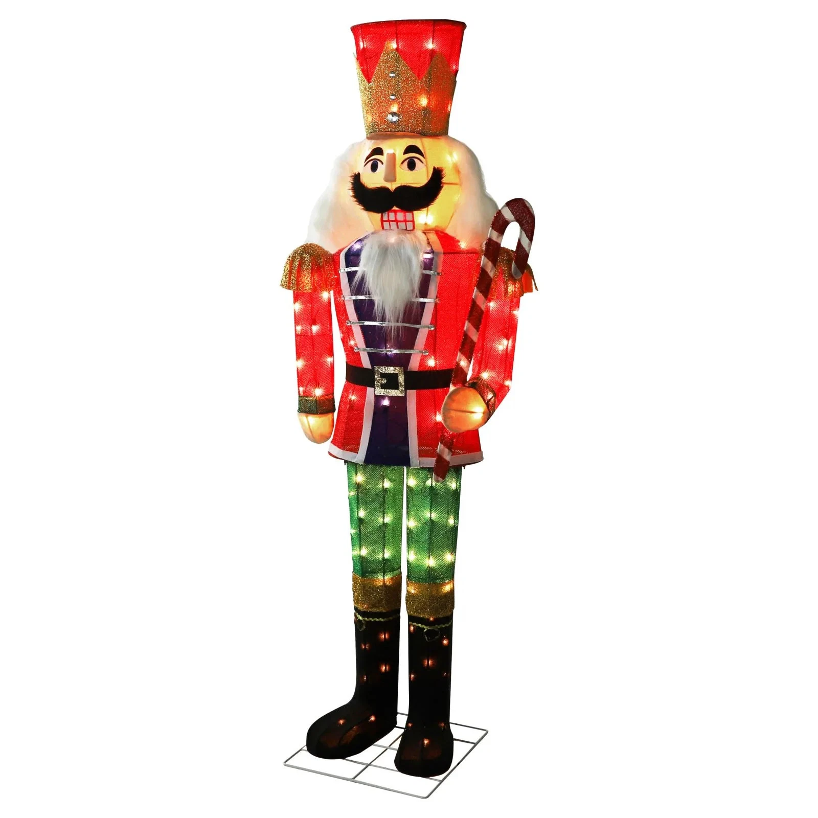 5 ft. 3D Warm White Light Nutcracker LED Christmas Holiday Outdoor Decor - Image 4